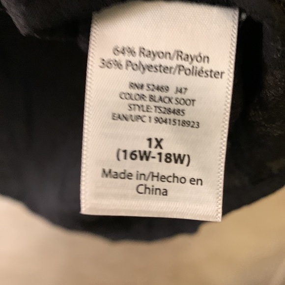 Terra & Sky sleeveless top size 1X - Picture 3 of 4